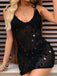Black 1980s Halter Backless Mesh Cover-Up 7