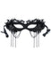 Black Halloween Butterfly Skeleton Party Mask - vintage fashion, retro style, classic black