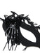 Black Halloween Butterfly Skeleton Party Mask - vintage fashion, retro style, classic black
