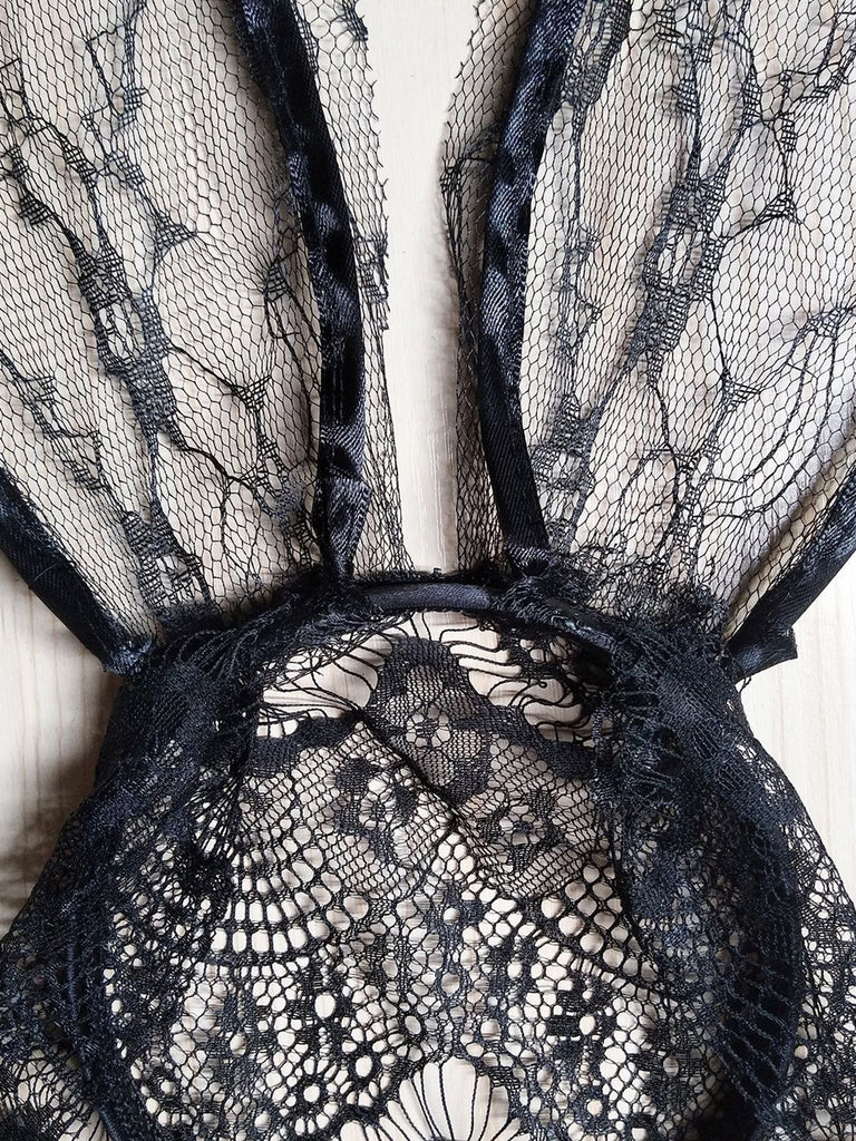Black Lace Vintage Classic Hat 2
