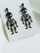 Black Halloween Skeleton Dangle Earrings: timeless style reimagined