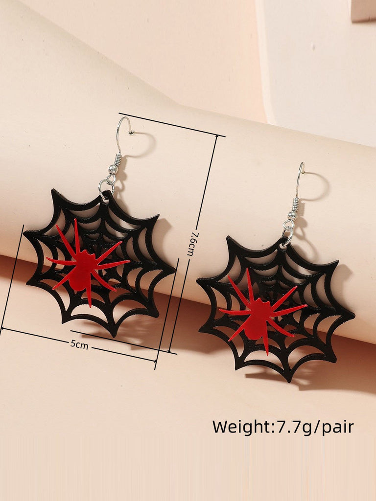 This Black Halloween Spider Web Earrings carries vintage stories waiting to be told