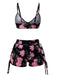 Pink & Black 1940s Tankini 2