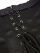 Black Steampunk Ruffle Off-Shoulder Corset: timeless style reimagined
