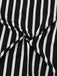 Black & White 1930s Striped High Rise Long Skirt - vintage skirt, retro style, classic black