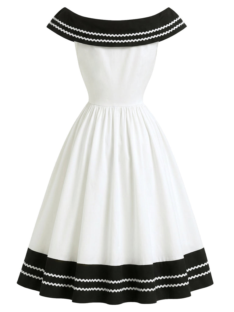 1950s Bow Vintage Classic Dress 5