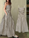 Black White 1950s Spaghetti Strap Long Dress - vintage dress, retro fashion, rockabilly