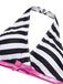 Black & White 1950s Stripe Bow Halter Bikini — 1950s poolside glamour meets sun-drenched confidence