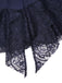 Blue 1920s Lace Patchwork Rhinestone Dress - vintage dress, retro fashion, Gatsby party