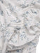 She slips into this Blue 1930s Off-Shoulder Floral Ruffles Hem Dress and suddenly it's a 1930s daydream