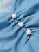 This Blue 1940s Cinderella Ruffled Romper whispers 1940s secrets to those who notice