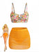 Blue 1940s High Waist Bikini Set, vintage swimsuit, pin-up swimwear - perfect for women who love vintage and retro fashion