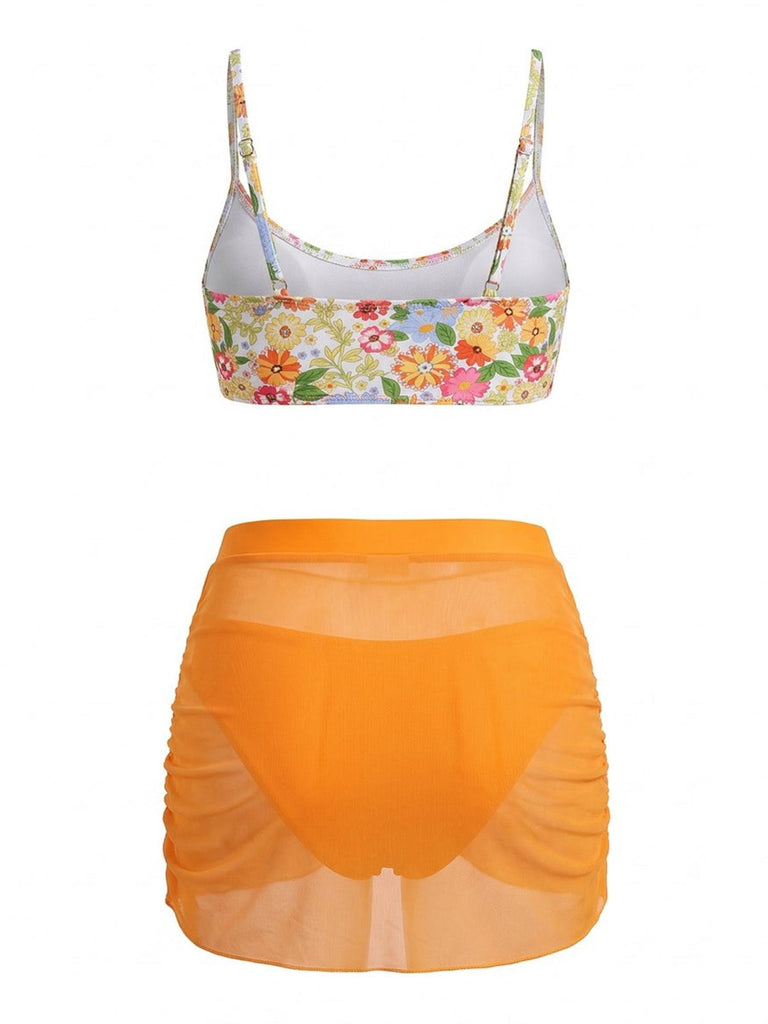 Blue 1940s High Waist Bikini Set, vintage swimsuit, pin-up swimwear - perfect for women who love vintage and retro fashion