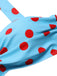 Blue 1940s Polka Dot Stripe Halter Swimsuit, vintage swimsuit, pin-up swimwear - perfect for women who love vintage and retro fashion