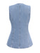 Blue 1940s Sleeveless Denim Vest - vintage fashion, retro style