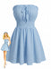 Blue 1940s Dress 2