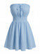 Blue 1940s Dress 3