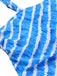 Blue 1950s Diagonal Stripe Swimsuit — 1950s poolside glamour meets sun-drenched confidence