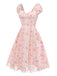 Blue 1950s Vintage Swing Dress 4