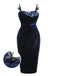 Blue 1960s 3D Butterfly Velvet Pencil Dress — vintage elegance for the modern woman