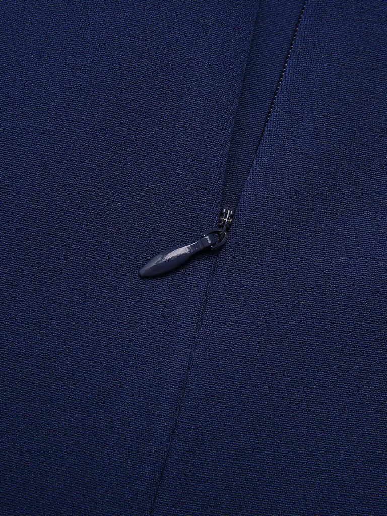 Blue 1960s Peter Pan Collar Belt Top, vintage top, retro blouse - perfect for women who love vintage and retro fashion