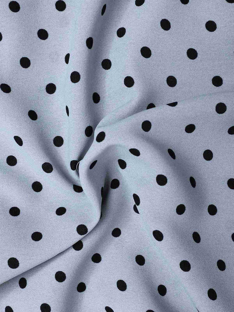 Blue 1960s Polka Dot V-Neck Pencil Dress, vintage dress, retro fashion - perfect for women who love vintage and retro fashion