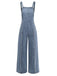 Blue 1970s Denim Wide-Leg Overalls Frayed Jumpsuit, vintage romper, retro jumpsuit - perfect for women who love vintage and retro fashion