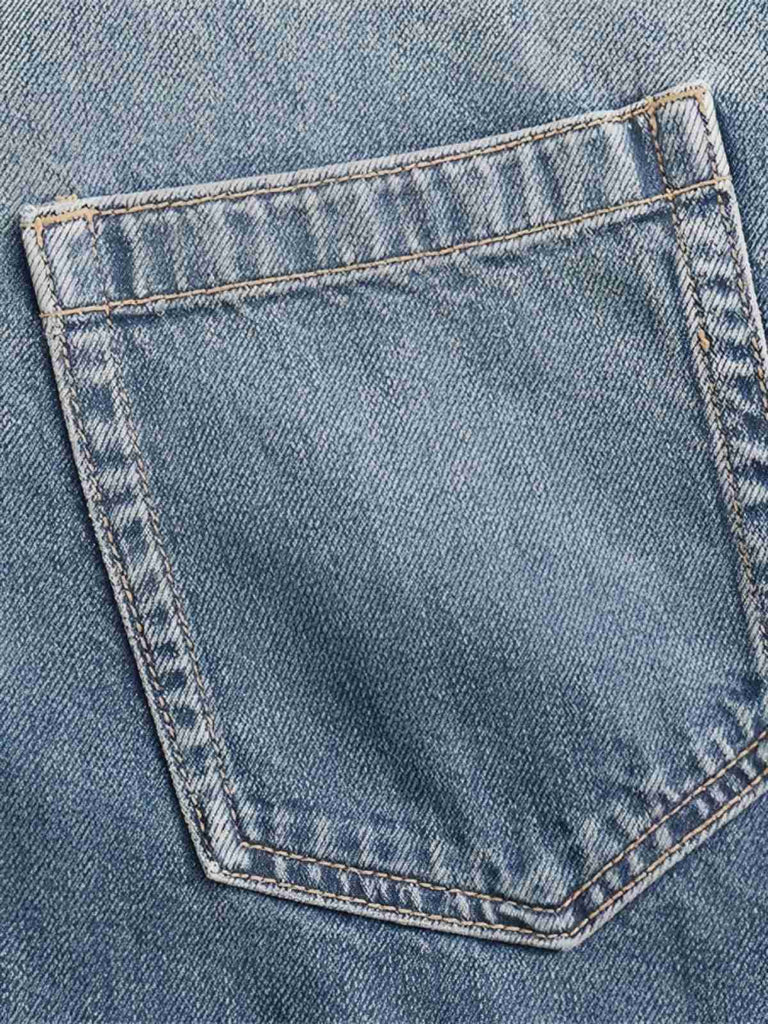 Blue 1970s Loose Lapel Denim Dress, vintage dress, retro fashion - perfect for women who love vintage and retro fashion