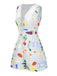 Blue 1970s Plaid Fruit Floral Romper - vintage jumpsuit, retro fashion