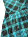 Blue 1970s Plaid Peter Pan Collar Frankie Stein Dress, vintage dress, retro fashion - perfect for women who love vintage and retro fashion