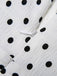 This Blue & White 1930s Polka Dots Tie Neck Jumpsuit whispers 1930s secrets to those who notice