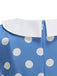 1950s Polka Dot Peter Pan Collar Sleeveless Dress