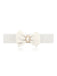 Bow Buckle Elastic Solid Vintage Belt - vintage fashion, retro style