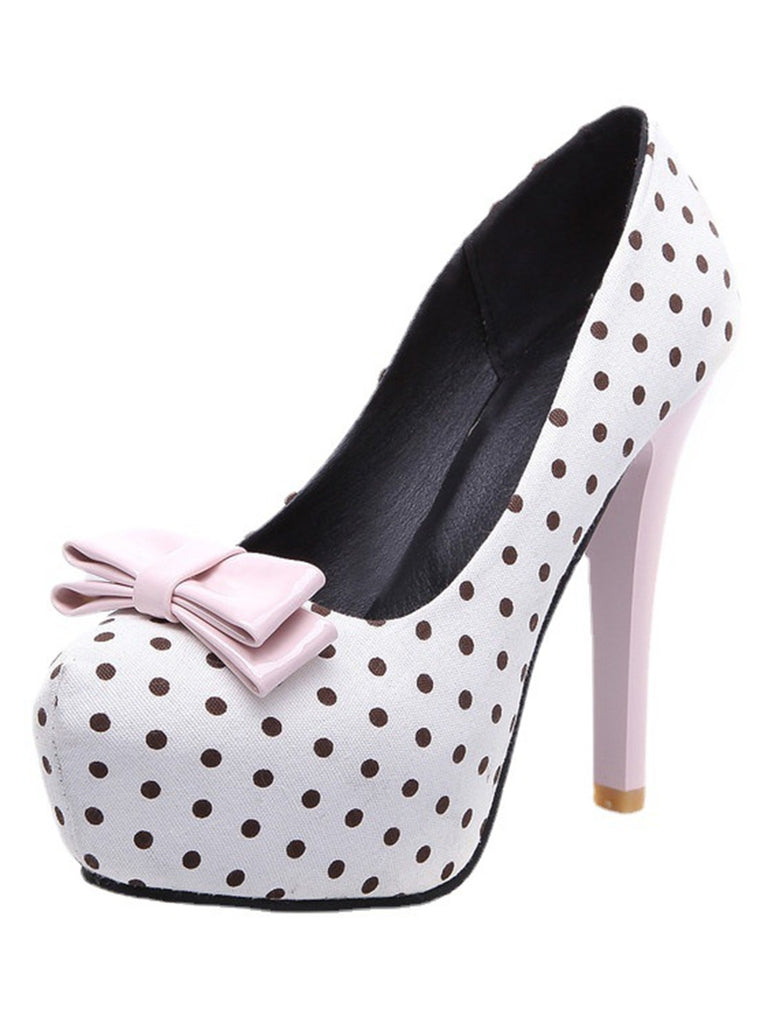 1970s Bow Vintage Classic Shoes 7