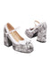 Bowknot Floral High Heel Shoes: timeless style reimagined