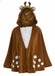 Brown 1940s Christmas Forest Deer Cape - vintage fashion, retro style