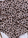 This Brown 1940s Leopard Hollow Drawstring Swimsuit carries 1940s vacation dreams in every stitch