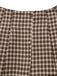 [Pre-Sale] 2PCS 1950s Shawl Collar Vest & Plaids Pleated Skirt - vintage skirt, retro style for vintage lovers