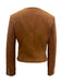 Brown 1970s Suede Button Pocket Jacket - vintage fashion, retro style
