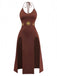 Brown 1980s Vintage Classic Dress 3