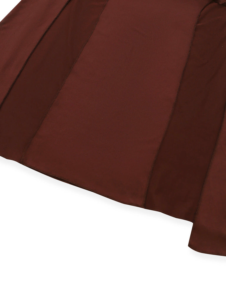 Brown 1980s Vintage Classic Dress 7