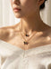 Butterfly Rhinestones Chain Necklace & Bracelet & Earrings - vintage fashion, retro style