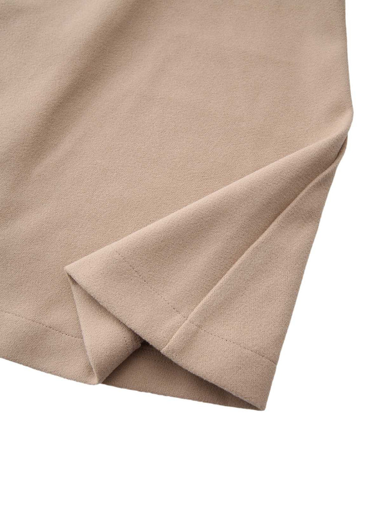 1940s Lapel Solid Tailored Coat