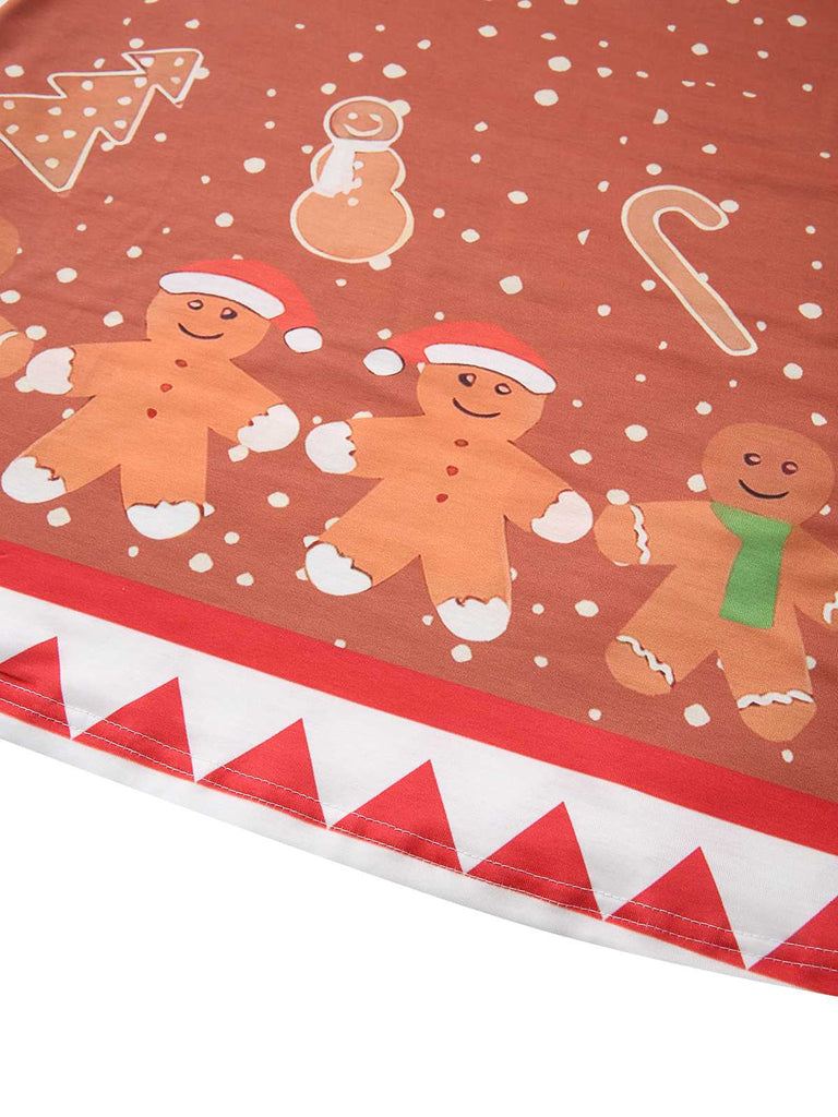 1960s Christmas Gingerbread Man A-Line Dress