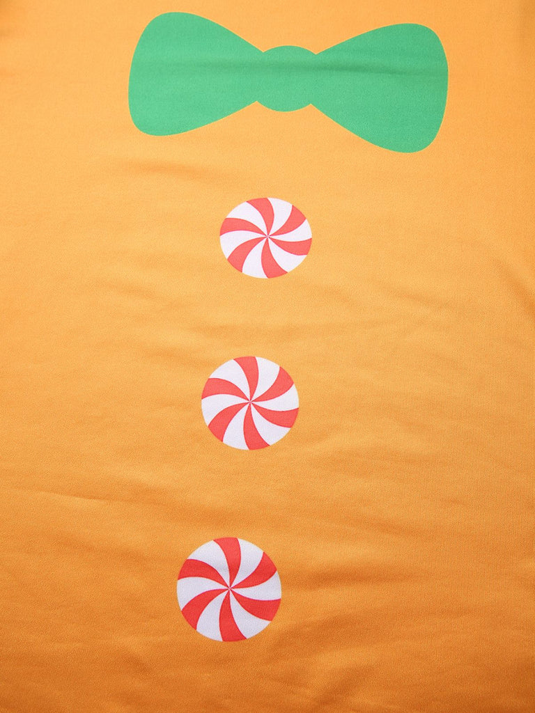 Yellow 1960s Gingerbread Cosplay Dress