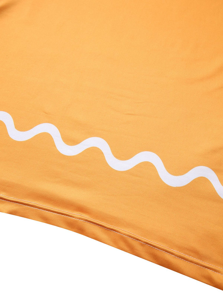 Yellow 1960s Gingerbread Cosplay Dress