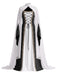 2PCS 1980s Medieval Court Halloween Costume Dress & Backless Shawl