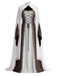 2PCS 1980s Medieval Court Halloween Costume Dress & Backless Shawl