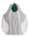 2PCS 1980s Medieval Court Halloween Costume Dress & Backless Shawl