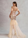 Champagne 1920s Off-Shoulder Sequined Mesh Dress - vintage dress, retro fashion, Gatsby party